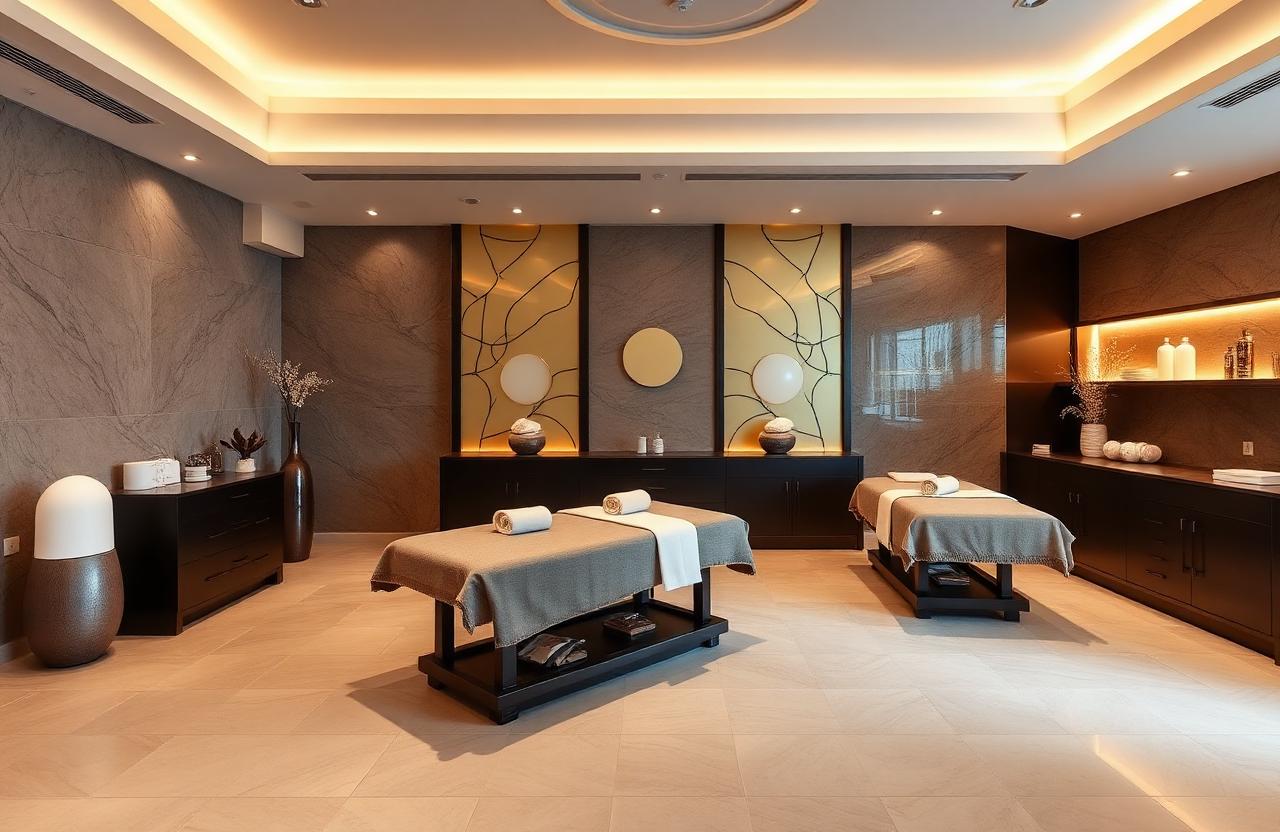 Bright medical spa treatment room with a treatment chair and clinical equipment